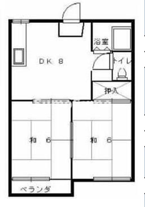 サニーハイツ北別府の間取り