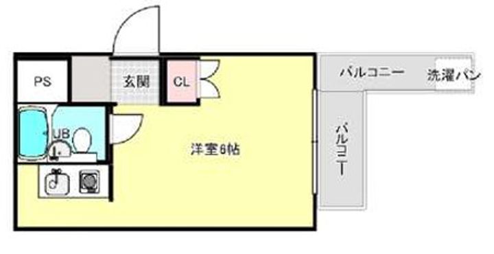 兵庫県神戸市灘区将軍通4丁目(マンション)の賃貸物件の間取り