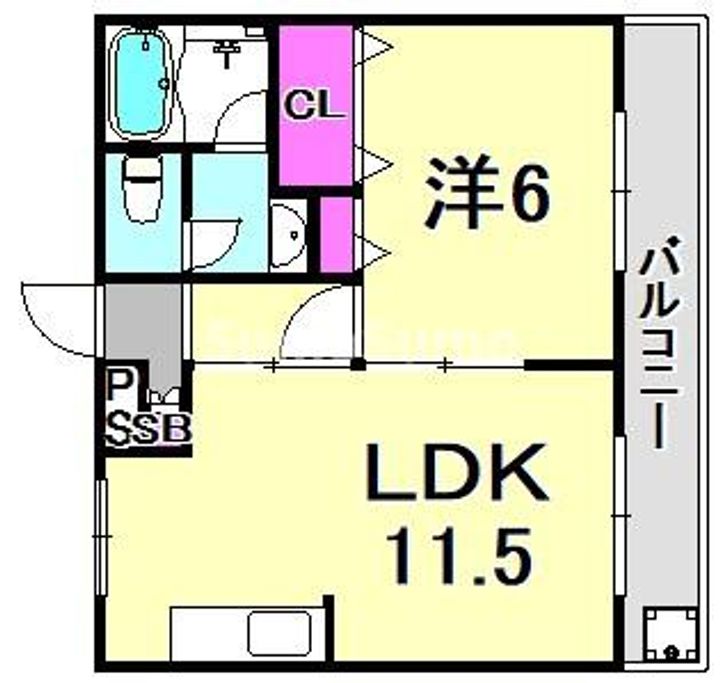 ミスターK北武庫之荘の間取り