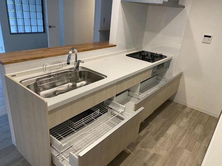 大阪府大阪市西区北堀江1丁目(マンション)の賃貸物件のキッチン