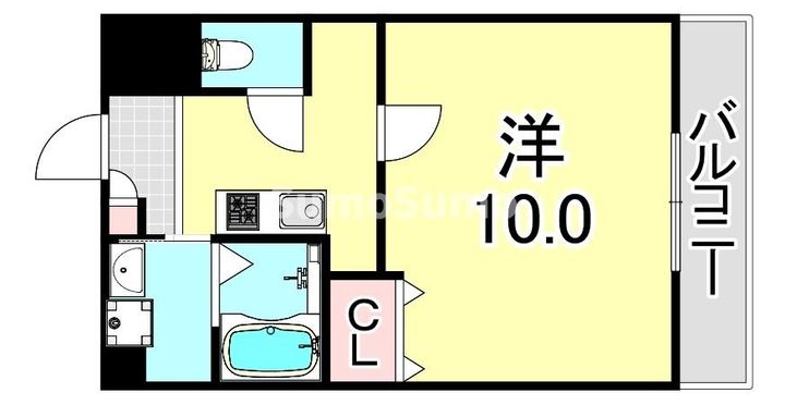 クレアドル須磨Ⅱの間取り