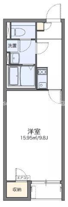 兵庫県尼崎市武庫町1丁目(アパート)の賃貸物件の間取り