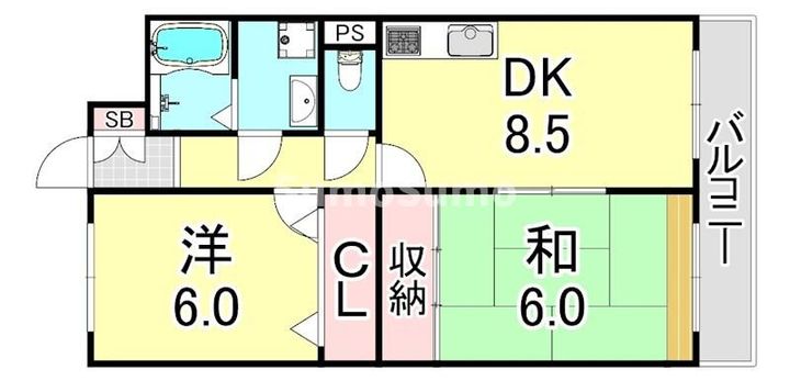 レジデンス松栄の間取り