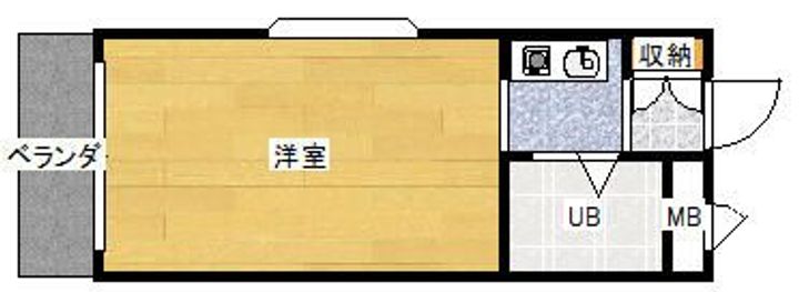 兵庫県神戸市長田区戸崎通3丁目(マンション)の賃貸物件の間取り