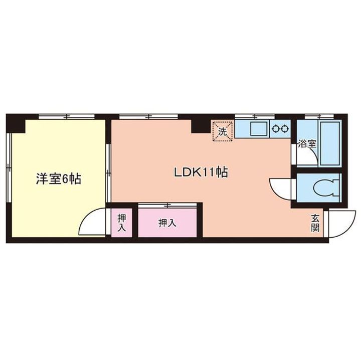 兵庫県神戸市灘区下河原通2丁目(マンション)の賃貸物件の間取り