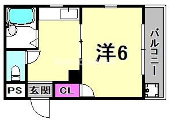 兵庫県尼崎市尾浜町3丁目(マンション)の賃貸物件の間取り