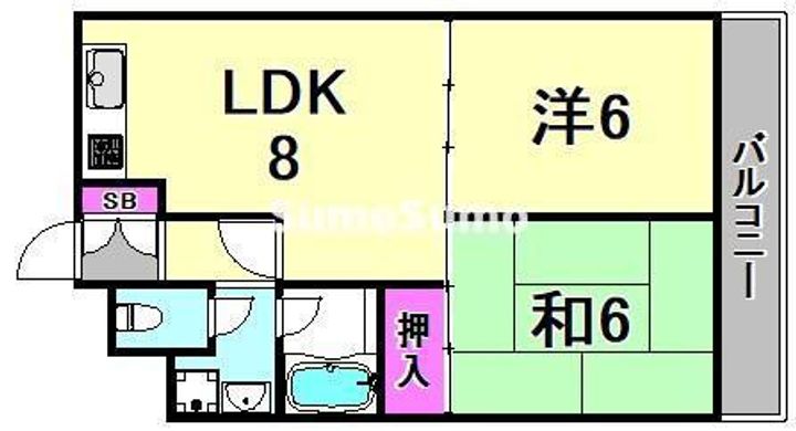 エスパシオ塚口の間取り