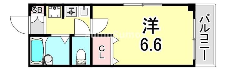 兵庫県神戸市須磨区多井畑(アパート)の賃貸物件の間取り