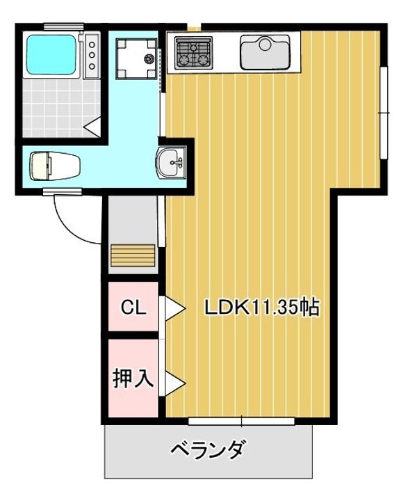 兵庫県神戸市灘区篠原中町2丁目(マンション)の賃貸物件の間取り
