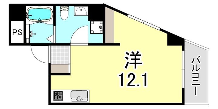 兵庫県神戸市灘区水道筋1丁目(マンション)の賃貸物件の間取り