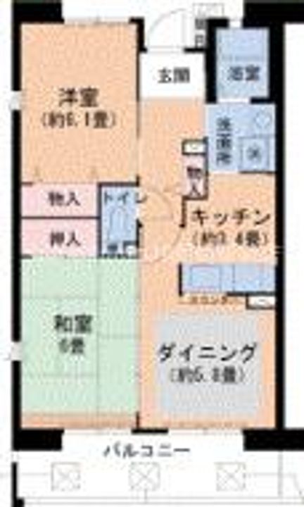 兵庫県尼崎市武庫元町3丁目(マンション)の賃貸物件の間取り