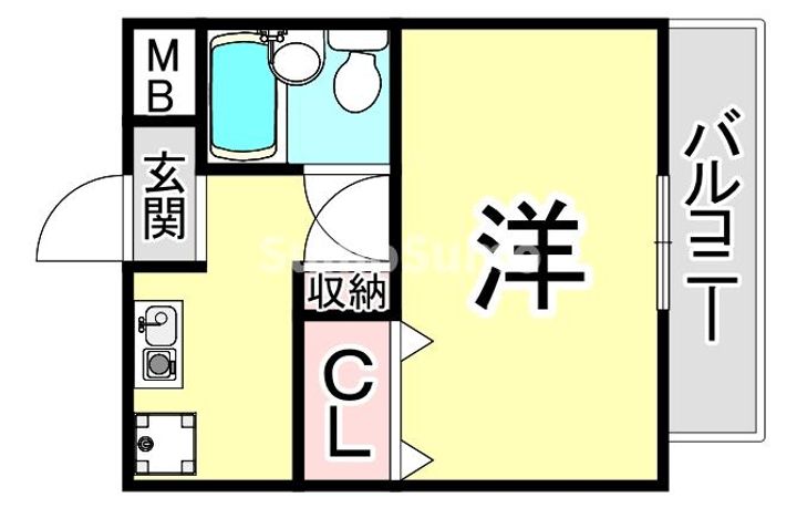 ドムールコスモス魚崎南の間取り