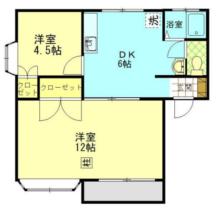 ヴィレッジコート山手A棟の間取り