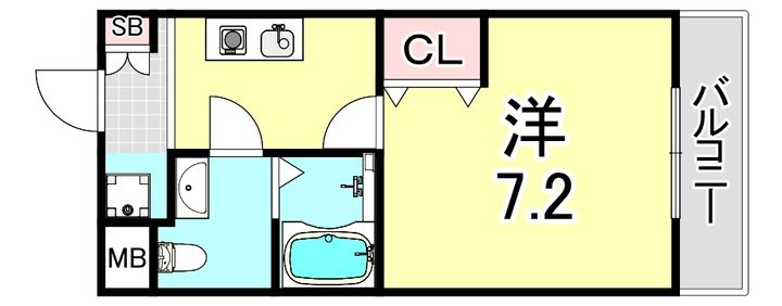 グランデージ名谷の間取り