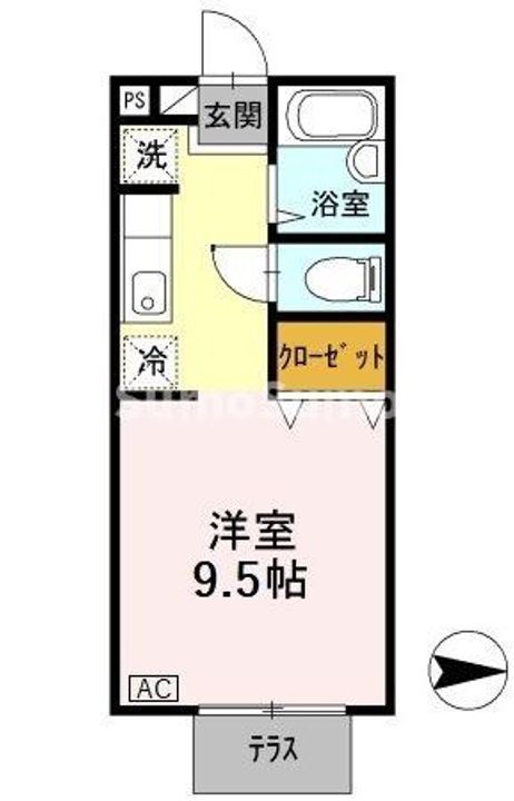 兵庫県神戸市東灘区深江南町1丁目(アパート)の賃貸物件の間取り