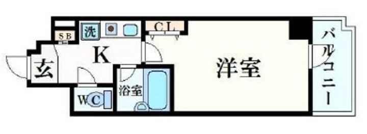 兵庫県神戸市中央区磯辺通4丁目(マンション)の賃貸物件の間取り