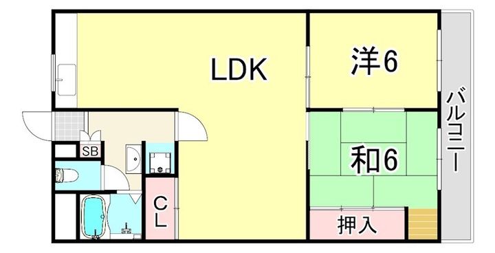 東朋第一マンションの間取り