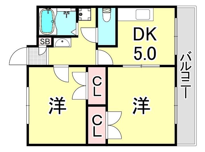 ダイコーポ西藤江の間取り