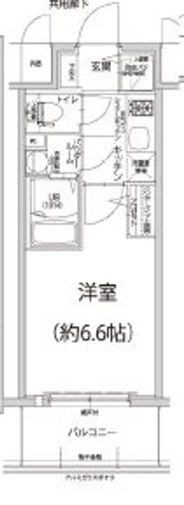 兵庫県神戸市中央区楠町3丁目(マンション)の賃貸物件の間取り