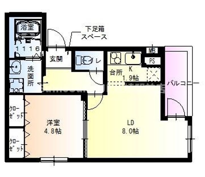 フジパレス立花町二丁目?番館の間取り