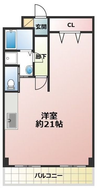 兵庫県神戸市灘区大和町3丁目(マンション)の賃貸物件の間取り