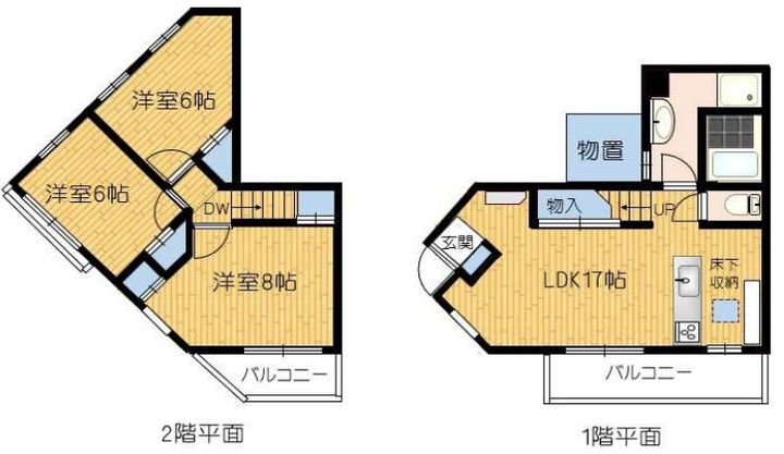 ライブオーク名谷町の間取り