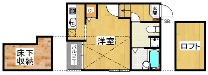 ベネフィスタウン井尻2の間取り