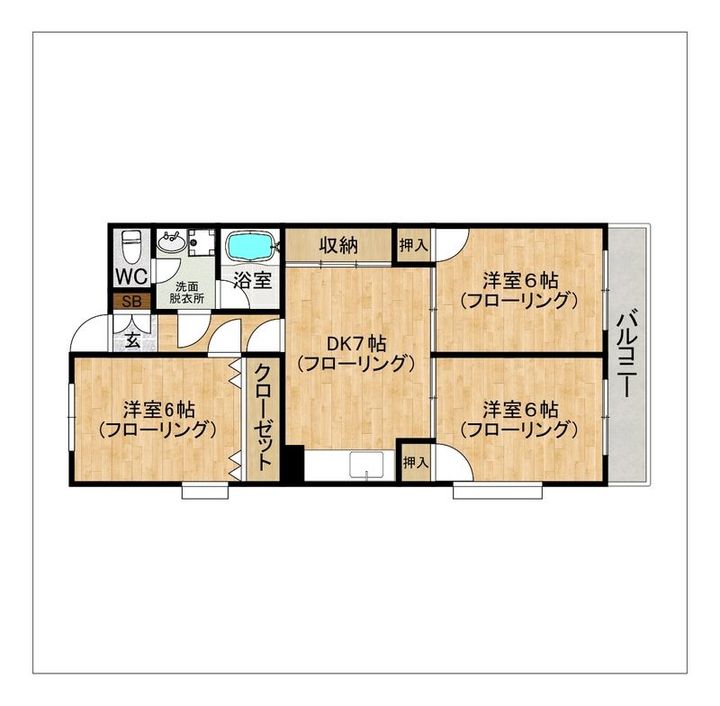 プロスパ77の間取り