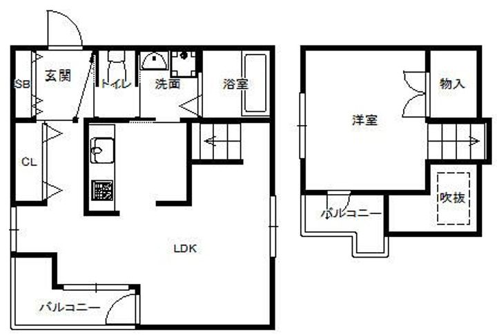 オーズハイツ新神戸の間取り