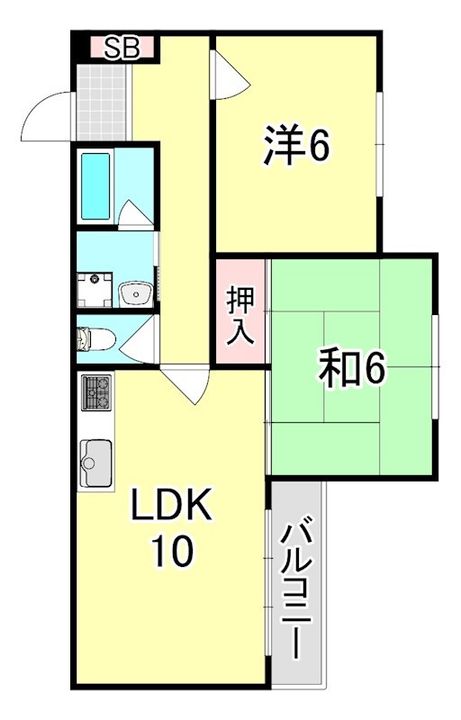 グリーンハイツ妙法寺 B棟の間取り