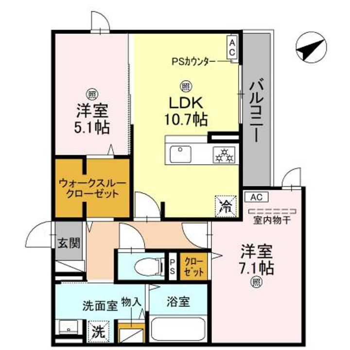 La Maison林崎の間取り