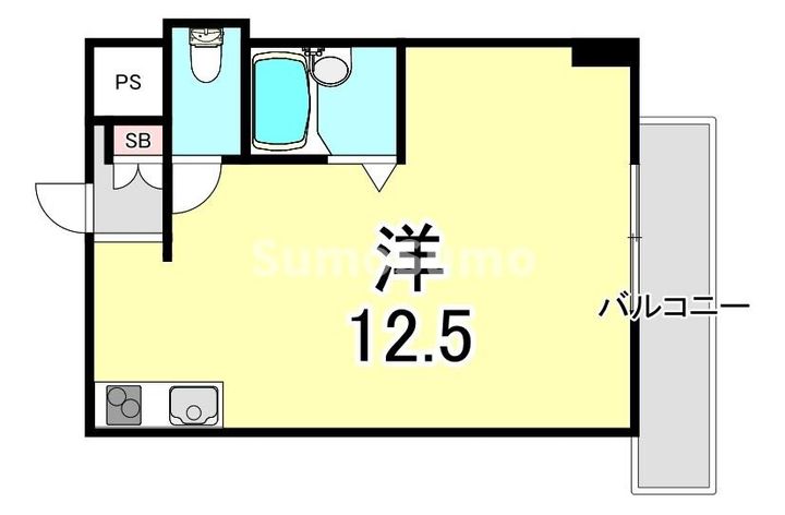 兵庫県西宮市田代町(マンション)の賃貸物件の間取り
