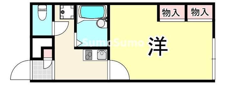 兵庫県尼崎市築地3丁目(アパート)の賃貸物件の間取り