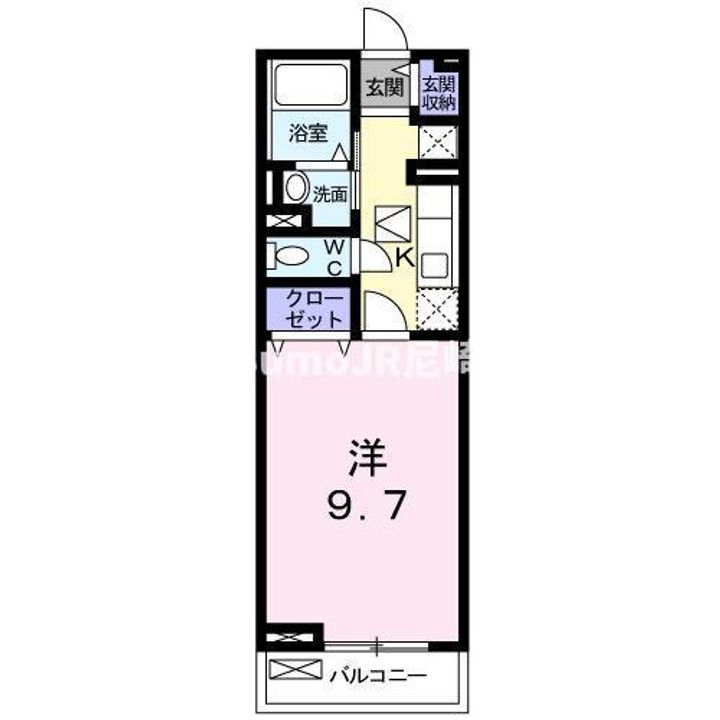 兵庫県尼崎市田能2丁目(アパート)の賃貸物件の間取り