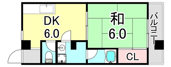 クイーンズハイツ名倉の間取り