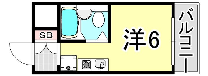 兵庫県西宮市下大市東町(アパート)の賃貸物件の間取り