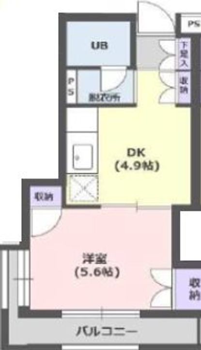 兵庫県神戸市灘区天城通8丁目(マンション)の賃貸物件の間取り