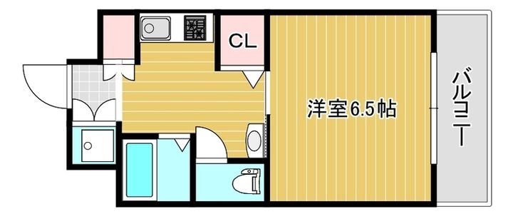 兵庫県神戸市長田区松野通4丁目(マンション)の賃貸物件の間取り
