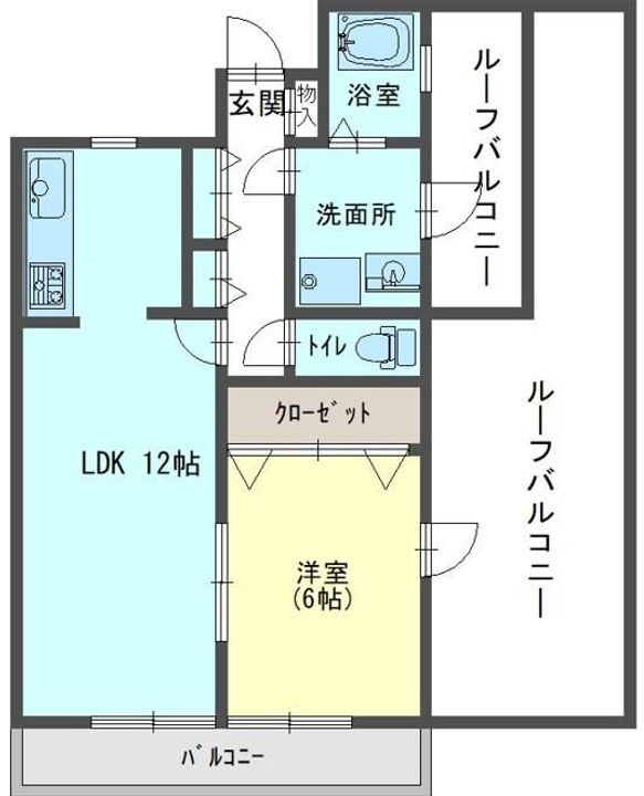 セザール第2神戸西の間取り