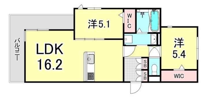 ラ・メゾン三保町の間取り