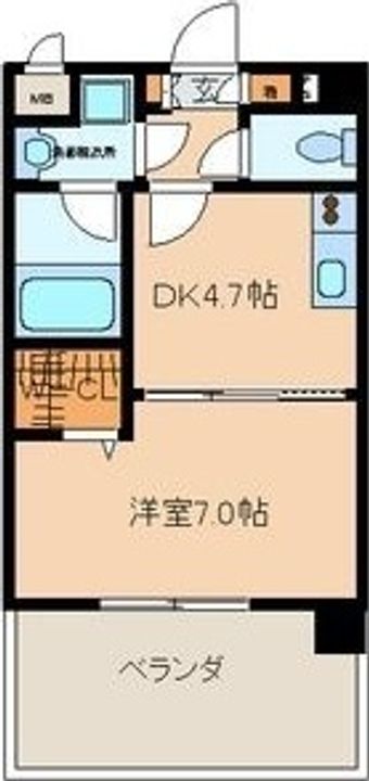 福岡県福岡市早良区城西3丁目(マンション)の賃貸物件の間取り