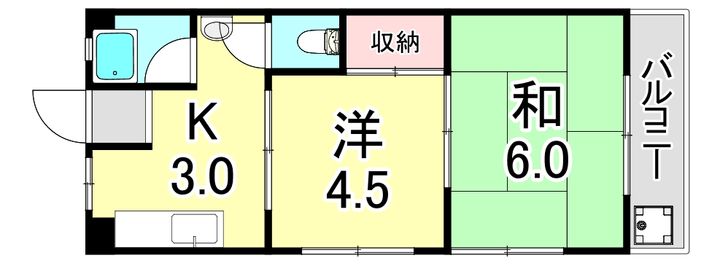 大塚コーポの間取り