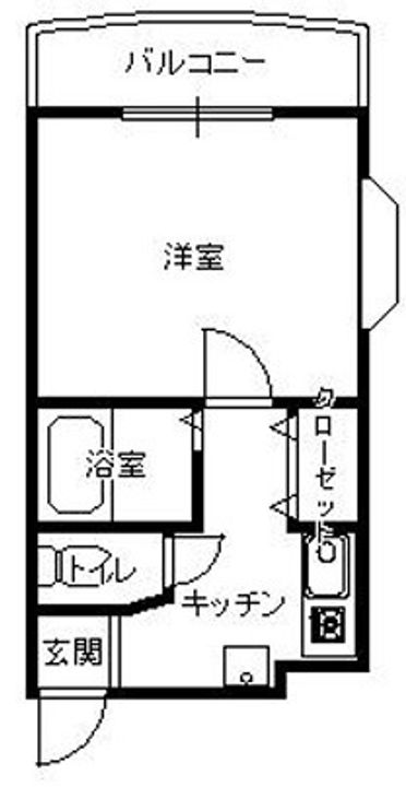 大阪府大阪市中央区瓦屋町3丁目(マンション)の賃貸物件の間取り