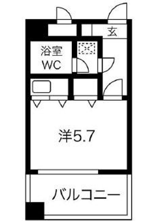 兵庫県神戸市長田区野田町5丁目(マンション)の賃貸物件の間取り