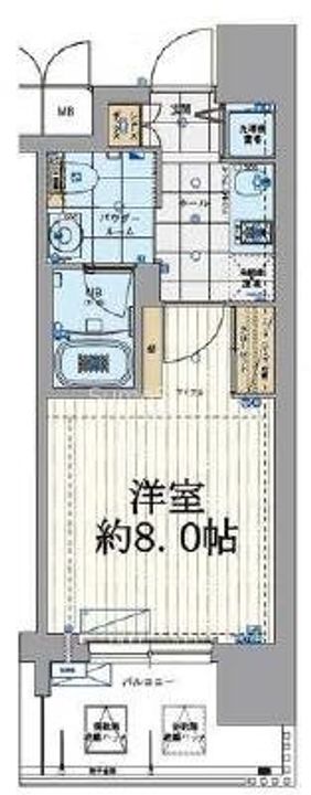 大阪府大阪市西区北堀江2丁目(マンション)の賃貸物件の間取り