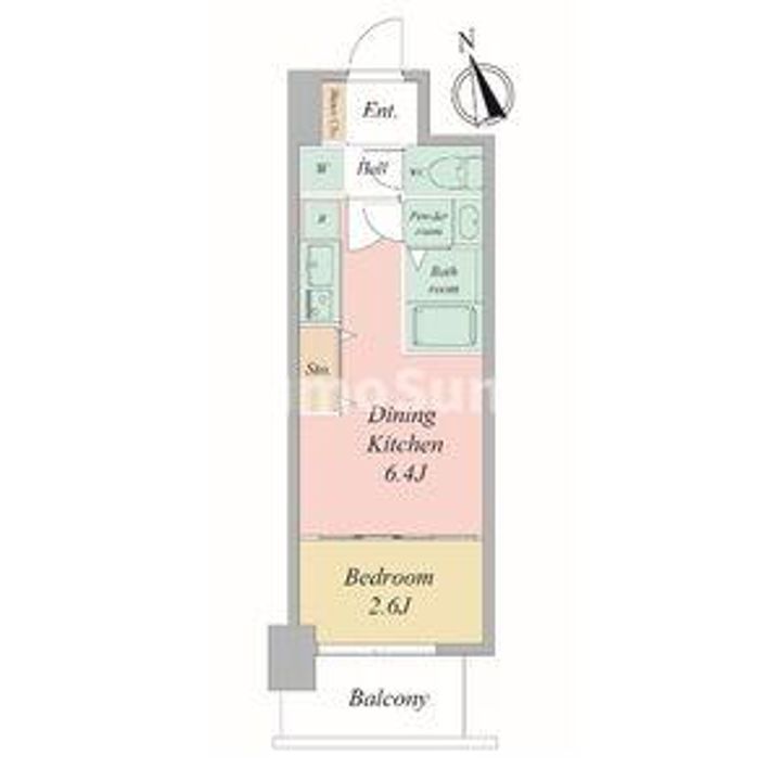 セレニテ夕陽丘エクラの間取り