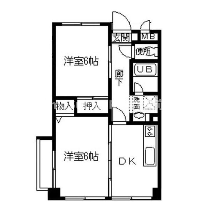 兵庫県尼崎市小中島2丁目(マンション)の賃貸物件の間取り