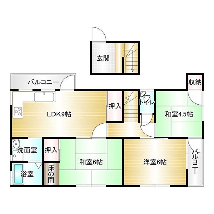 兵庫県神戸市須磨区禅昌寺町1丁目(アパート)の賃貸物件の間取り