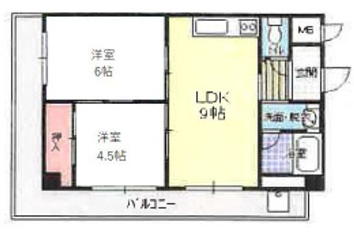 大阪府大阪市西区川口3丁目(マンション)の賃貸物件の間取り