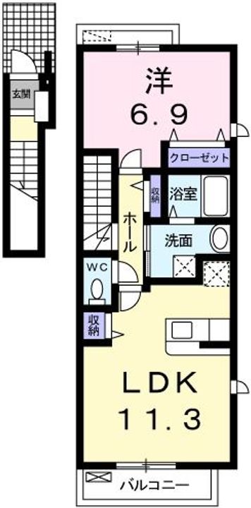 ワイドプライジアの間取り